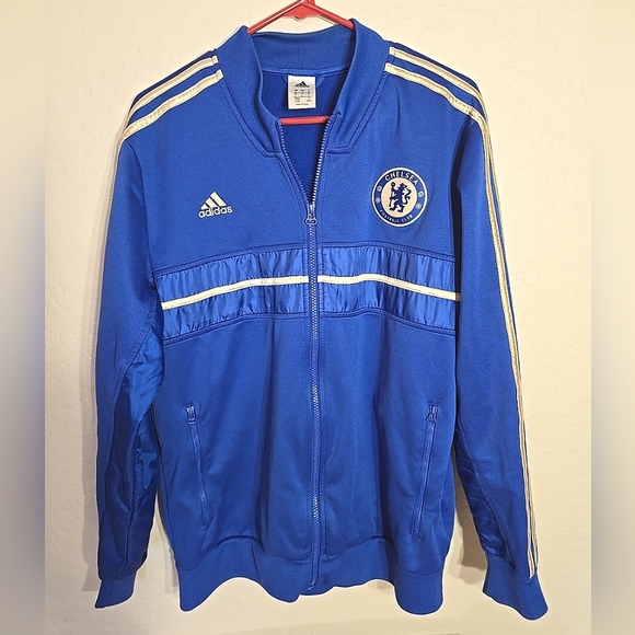 Adidas FC CHELSEA Jacket Large Blue - Picture 1 of 13